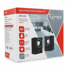 Колонки Gembird SPK-204 (2x3W, USB, black)