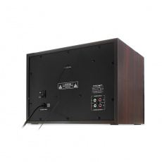 Колонки Crown CMS-3800 (2x10W, Subwoofer 16W, FM, USB, SD, ПДУ, black-brown)