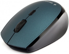 Мышь беспроводная Gembird MUSW-354-B (optical, 1600dpi, AA, бесшумный клик, soft-touch, black-blue)