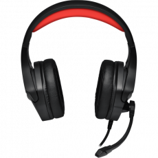 Наушники Redragon THESEUS (полноразмерные закрытые, c микрофоном, игровые, 1.8m, black-red)