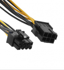 Переходник PCI-Express 6pin блока питания - PCI-Express 8pin видеокарты (CC-PSU-68-20CM, 0.2m) Cablexpert