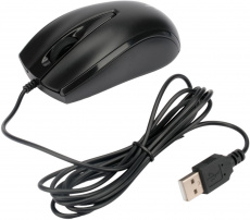 Мышь Gembird MOP-110 (USB, optical, 1000dpi, 1.8m, black)