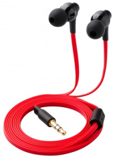 Наушники Oklick TM-152MV (затычки, без микрофона, 1.15m, red-black)