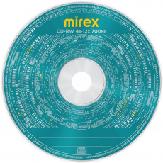 Диск CD-RW Mirex (700Mb, 12x, 1шт., конверт)