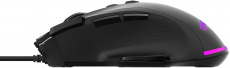 Мышь Acer OMW180 (USB, optical, 6400dpi, игровая, RGB подсветка, 1.8m, soft-touch, black)