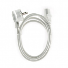 Кабель питания (PC-186W-VDE, сис. блок - розетка, 1.8m, 0.75мм2, white) Cablexpert