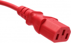 Кабель питания (PC-186-VDE-R-1.8M, сис. блок - розетка, 1.8m, 10A, 0.75мм2, red) Cablexpert