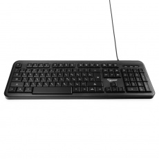 Клавиатура Gembird KB-200L (USB, синяя подсветка,  мультимедийная, black)