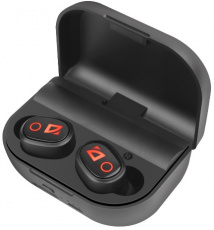 Гарнитура Defender Twins 639 (затычки, беспроводная, Bluetooth 5.0, с микрофоном, до 4 часов работы от батареи, black)