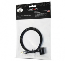 Кабель для iPhone Crown CMCSI-242 (Кабель переходник 30pin на 3.5мм. Предназначен для соединения iPhone, iPad, iPod с акустическими системами)