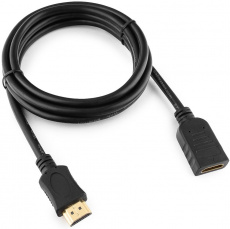 Кабель HDMI (m) - HDMI (f) удлинительный 1.8m (CC-HDMI4X-6, ver.2.0, с позолоченными контактами, экранированный, black) Cablexpert