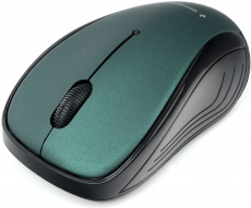 Мышь беспроводная Gembird MUSW-285 (optical, 1000dpi, 2xAAA, soft-touch, black-green)
