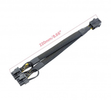 Переходник PCI-Express 6pin блока питания - 2 x PCI-Express 6+2pin видеокарты
