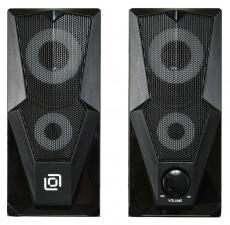 Колонки Oklick OK-127 (2x3W, USB, RGB подсветка, black)