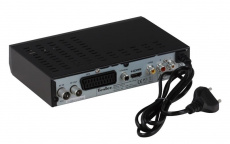 Тюнер для цифрового ТВ внешний / Медиа-проигрыватель Tesler DSR-10 (1080p, DVB-T/T2, HDMI, MKV, USB, black)