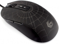 Мышь Gembird MG-560 (USB, optical, 3200dpi, игровая, RGB подсветка, soft-touch, 1.8m, black)