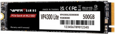 Накопитель SSD M.2 (2280) 500Gb Patriot Viper VP4300 Lite (VP4300L500GM28H, 7000/4000Mbs, PCI-E Gen4 x4, NVMe 2.0)