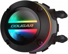 Водяное охлаждение Cougar Poseidon GT240 (1150/1151/1155/1156/1200/1366/1700/2011/2066/TR4/TRX4/FM1/FM2/AM2/AM3/AM4/AM5, Радиатор: Al, Водоблок: Cu, 2 вентилятора: 120mm, 600-2000rpm, <35dBa, 4pin, PWM, Помпа: 3200rpm, 3pin, 250W, ARGB, black) RTL