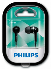 Наушники Philips SHE1450BK (затычки, без микрофона, 1.2m, black)