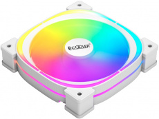 Вентилятор PCCOOLER EF-120 ARGB (120x120x25mm, Hydro, 600-1500rpm, <26dBa, 4pin, PWM, ARGB LED, white) RTL