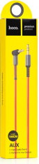 Кабель аудио 3.5mm Jack (m) - 3.5mm Jack (m) 1.0m (UPA02 Spring, red) hoco