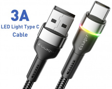 Кабель USB 2.0 Am - Type-C 1.0m (EXCT-XCD01, 3A, нейлоновая оплётка, black) Essager