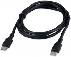Кабель USB 2.0 Type-C - Type-C 1.0m (CC-USB2-CMCM-100-1M, медь, 5A, 100W, быстрая зарядка, QC3.0, PD, black) Cablexpert