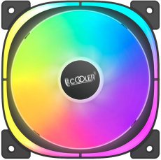 Вентилятор PCCOOLER EF-120 ARGB (120x120x25mm, Hydro, 600-1500rpm, <26dBa, 4pin, PWM, ARGB LED, black-white) RTL