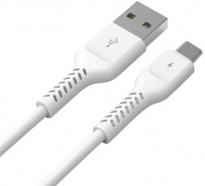 Кабель USB 2.0 Am - micro USB 1.0m (FCA01-01, 2A, быстрая зарядка, white) FUMIKO