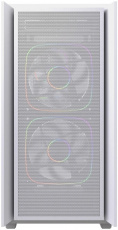 Корпус Powercase Mistral SM03 ARGB (CMMSM03W-A3) (без БП, mATX, USB3.0, 3x ARGB Fan, white)