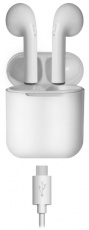 Гарнитура Defender Twins 637 (затычки, беспроводная, Bluetooth 5.0, с микрофоном, white)