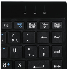 Клавиатура Hama Slimline SL720 (R1050449, USB, компактная, black)
