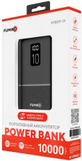Внешний аккумулятор FUMIKO (FPB09-01, 10000mAh, 3*USB 2.1A max, USB Type-C, вход 2.1A, black)