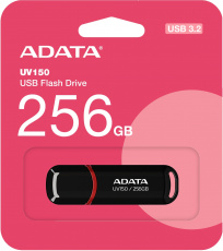 Флеш накопитель USB 3.2 256Gb ADATA UV150 (AUV150-256G-RBK, 100MB/s, black)