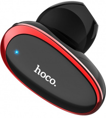 Гарнитура hoco E46 Voice business (вкладыш моно правый, беспроводная, Bluetooth 4.2, с микрофоном, ,более 3 часов работы от батареи, black-red)