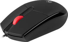Мышь Defender Optimum MM-140 (USB, optical, 1000dpi, 1.8m, black)