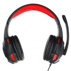 Наушники Gembird MHS-G210 (накладные закрытые, с микрофоном, регулятор, 1.8m, игровые, black)
