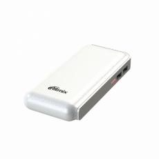 Внешний аккумулятор Ritmix RPB-10001L (литий-ионный, 10000mAh, 2*USB - 2.1A max, вход 2А, white)