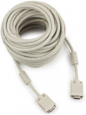 Кабель SVGA Pro 15m/15m 20.0m (CC-PPVGA-20M, медь, соединительный, 2 ферритовых фильтра, экранированный, beige) Cablexpert