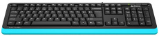 Клавиатура A4Tech Fstyler FKS10 (USB, мультимедийная, black-blue)