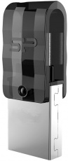 Флеш накопитель USB 3.2 128Gb Silicon Power Mobile C31 (SP128GBUC3C31V1K, USB Type A + USB Type-C, OTG, black)