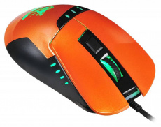 Мышь Oklick SNAKE 865G (USB, optical, 2400dpi, игровая, black-orange)