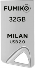 Флеш накопитель USB 2.0 32Gb FUMIKO MILAN (FMN-04, silver)