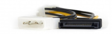 Переходник питания для видеокарты PCI-Express 8pin (CC-PSU-82, 0.15m, от разъёмов Molex (IDE) + SATA блока питания) Cablexpert