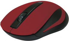 Мышь беспроводная Defender #1 MM-605 (optical, 1600dpi, 2xAAA, black-red)