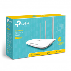 Роутер TP-LINK TL-WR845N (300Mbps, 2.4GHz, 4 ports, 100Mbps, 3 внешние несъёмные антенны 5dBi, white-grey)