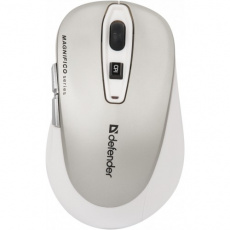 Мышь беспроводная Defender Magnifico MB-535 Nano (IR-laser, 2000dpi, AA, grey-white)