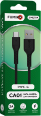 Кабель USB 2.0 Am - Type-C 2.0m (FCA01-12, 2A, быстрая зарядка, black) FUMIKO