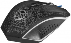 Мышь Defender Shock GM-110L (USB, optical, 3200dpi, игровая, подсветка, промо-код "War Thunder", коврик, 1.5m, black)