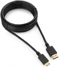 Кабель HDMI (m) - MiniHDMI (m) 3.0m (CC-HDMI4C-10, 4K, ver.2.0, медь, с позолоченными контактами, экранированный, black) Cablexpert